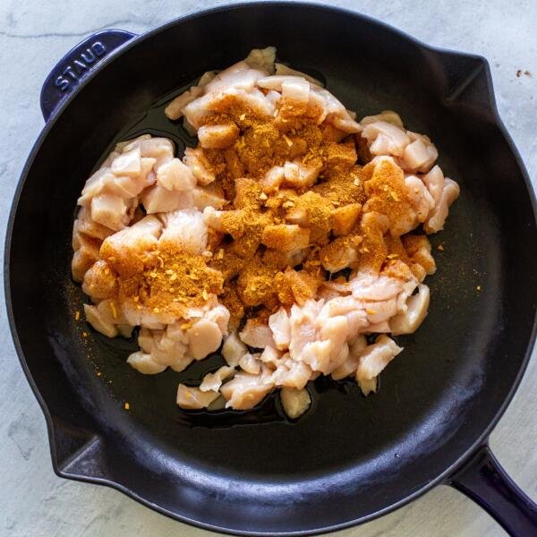 chicken with taco seasoning