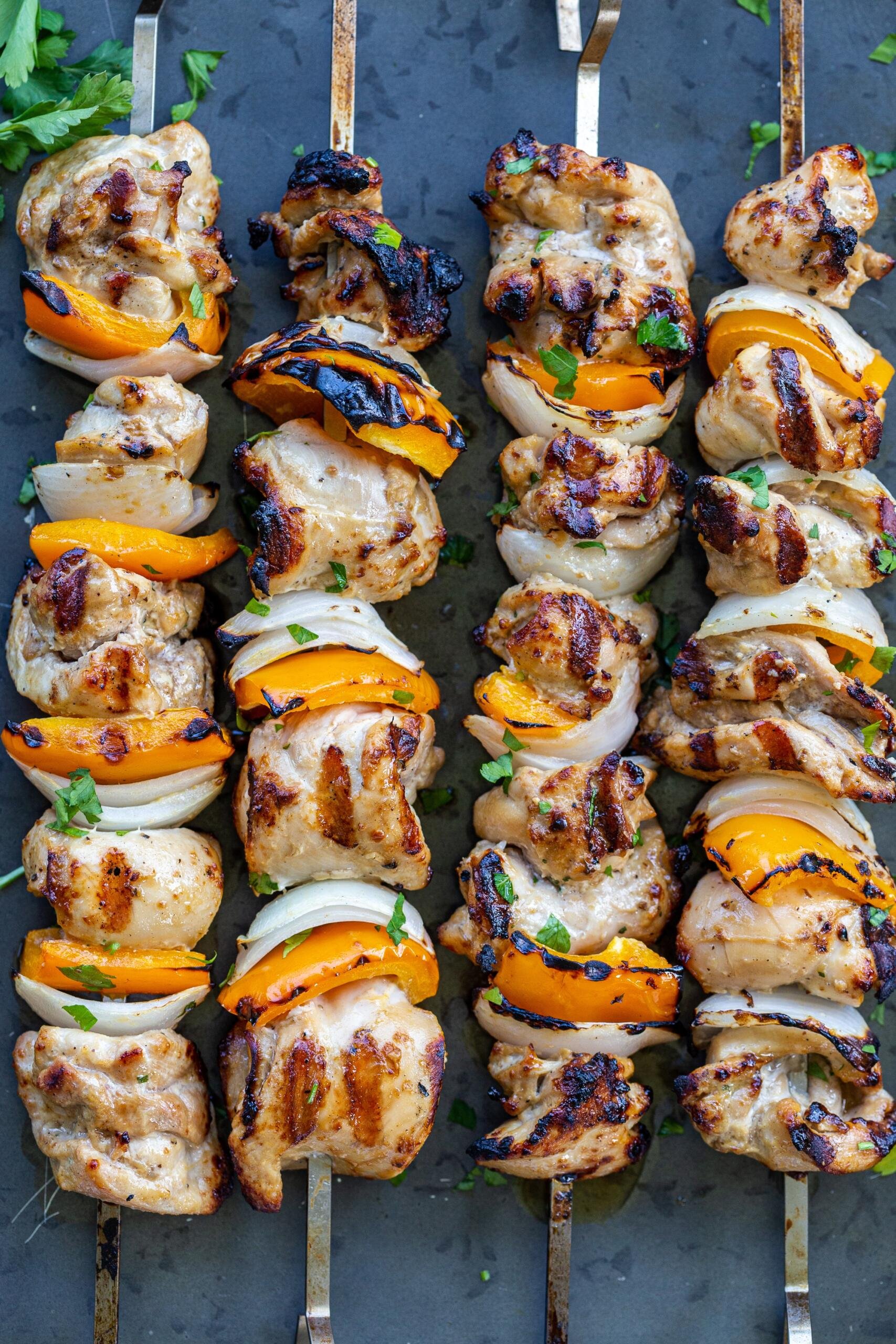 Grilled Chicken Kebabs - Momsdish