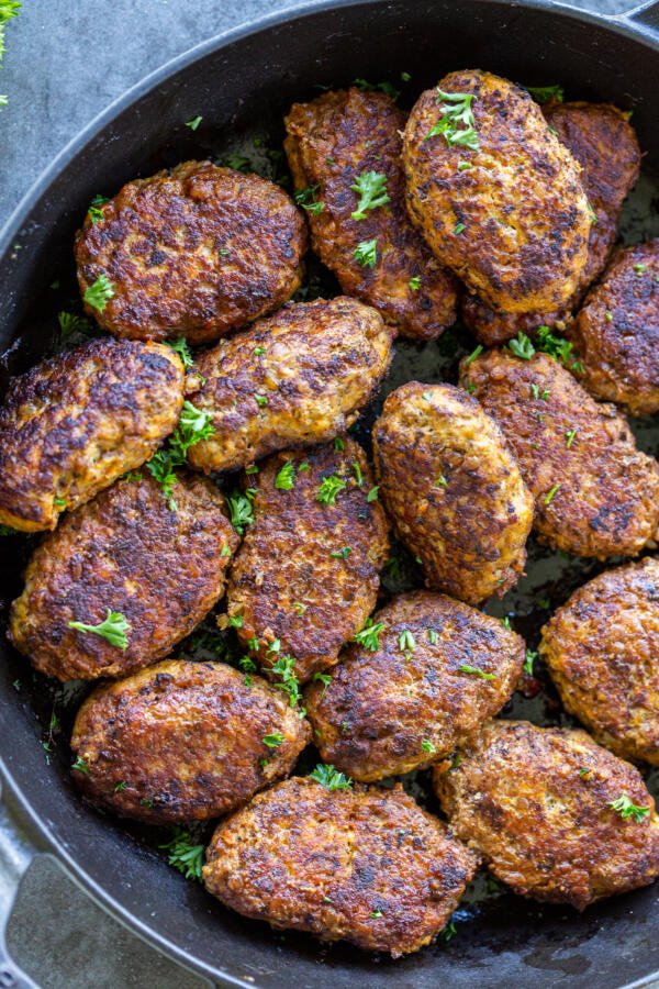 Buckwheat Meat Patties in a serving tray