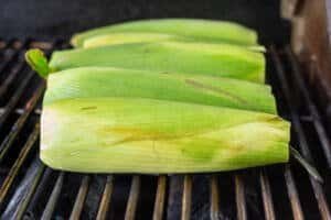 corn grilling on the grill