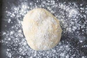 dough kneaded together