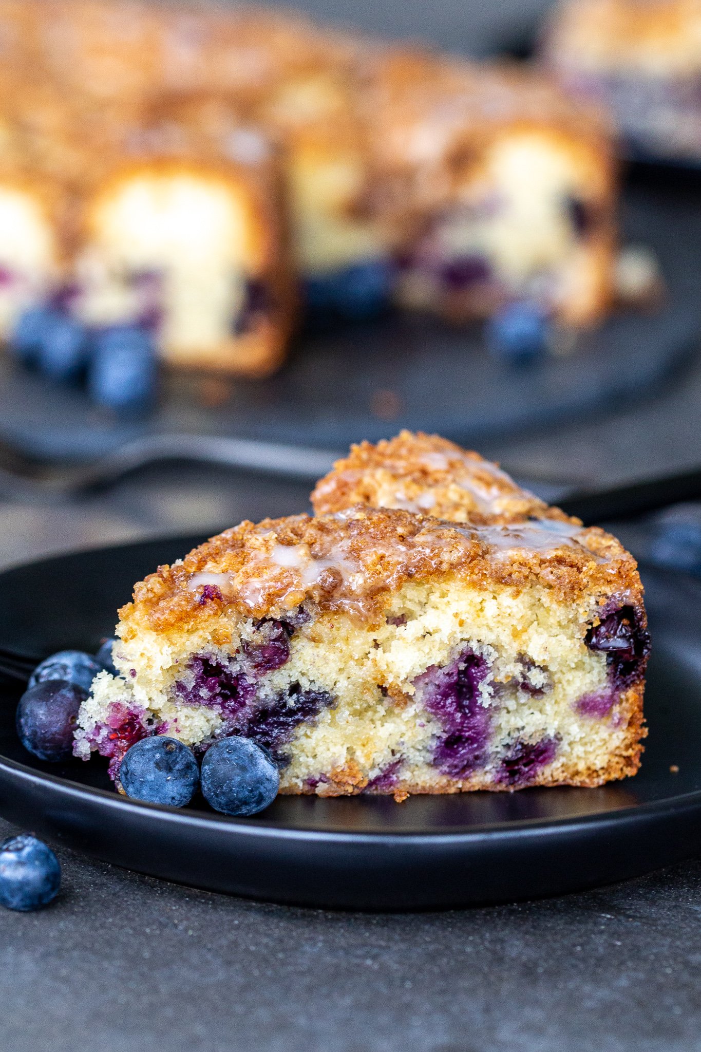 Blueberry Bread with Crumb Topping - Joyous Apron