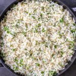 Cilantro Lime Rice in a serving tray