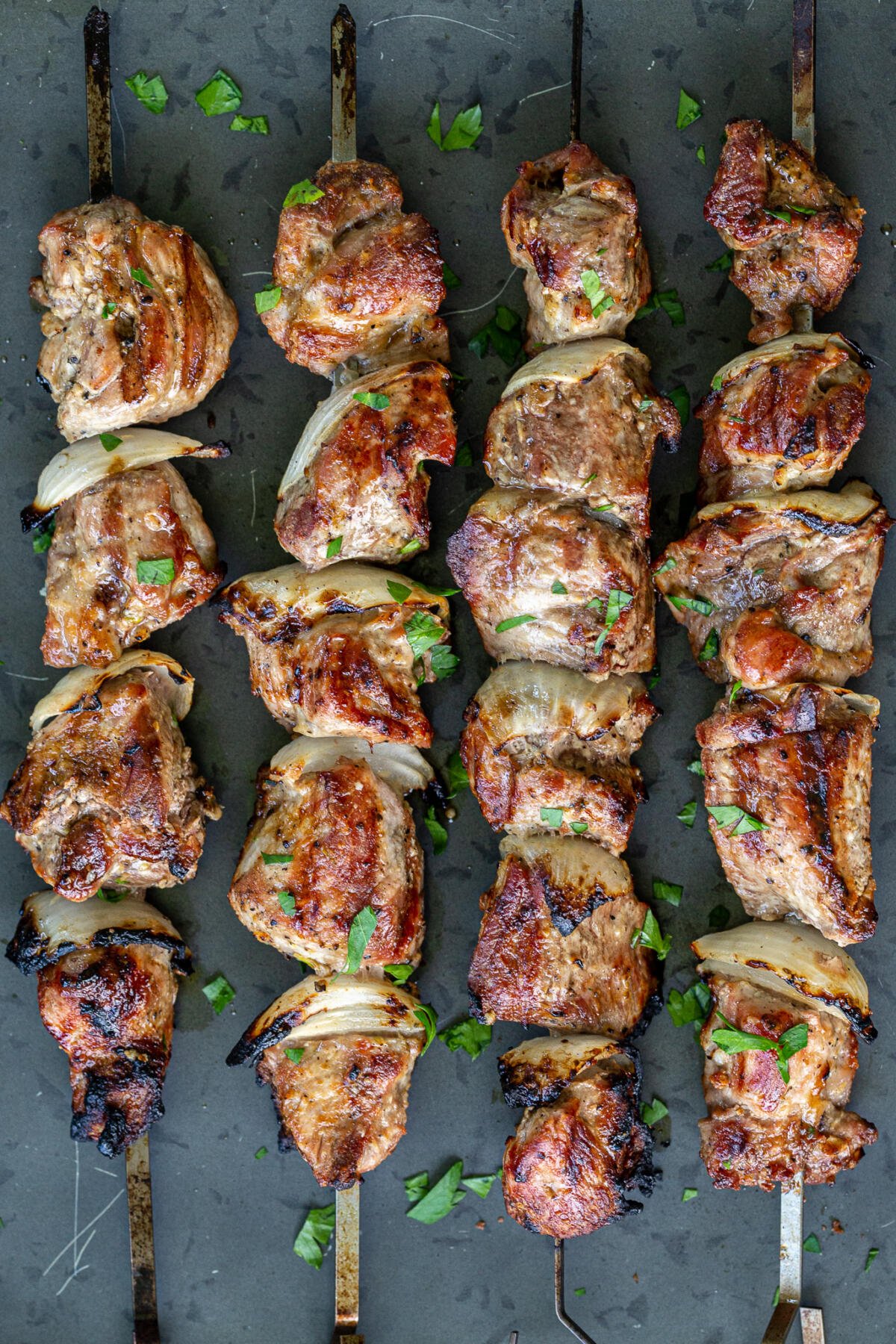 Marinated pork skewers best sale