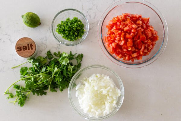 Ingredients for The Classic Pico de Gallo