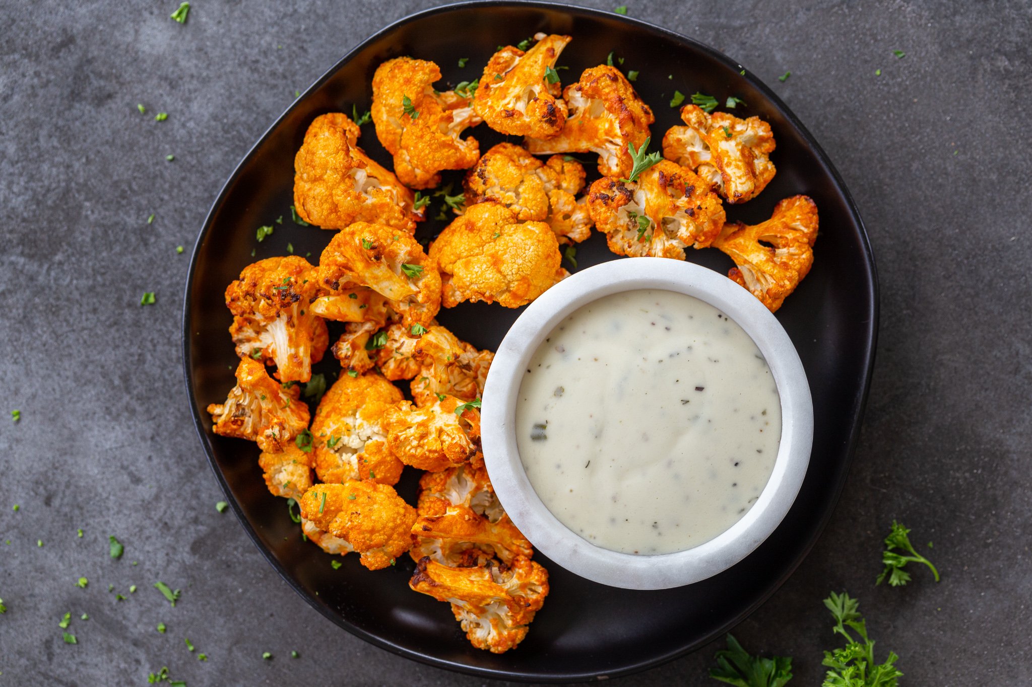 Air Fryer Buffalo Cauliflower (No Breading)-image
