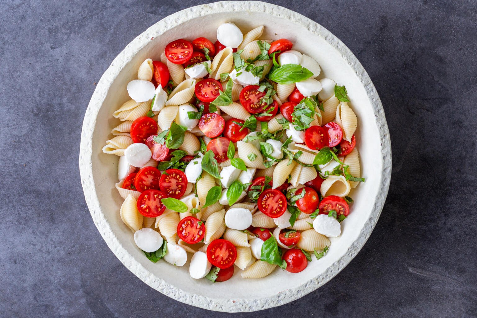 Caprese Pasta Salad Recipe Quick And Easy Momsdish