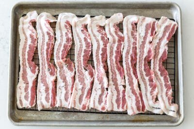 bacon on a wire rack