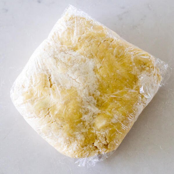 wrapped pie dough