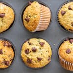 baked muffins in a muffin pan