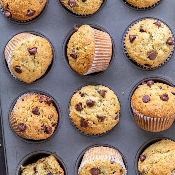 baked muffins in a muffin pan