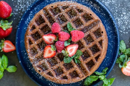 Chocolate Waffles Recipe (light & Fluffy) - Momsdish