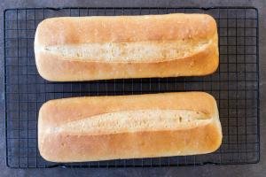 Two loafs Sliced White Miche Bread