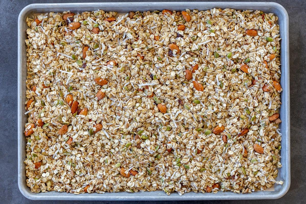 Coconut Granola Clusters Recipe Momsdish