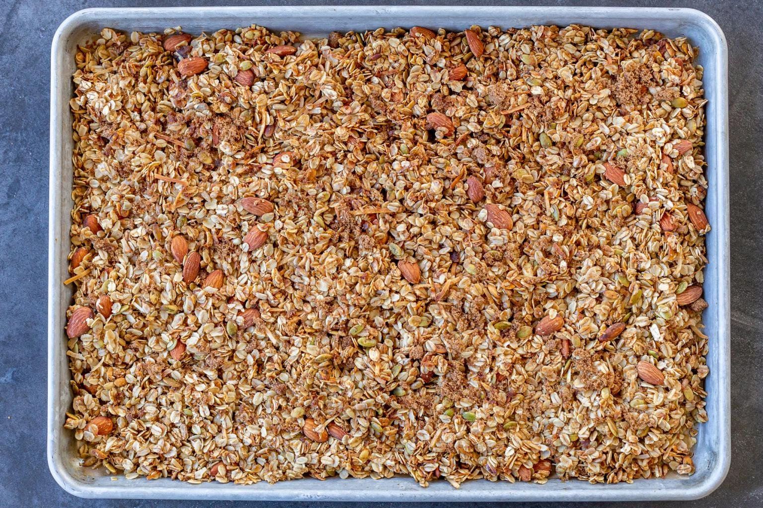 Coconut Granola Clusters Recipe Momsdish