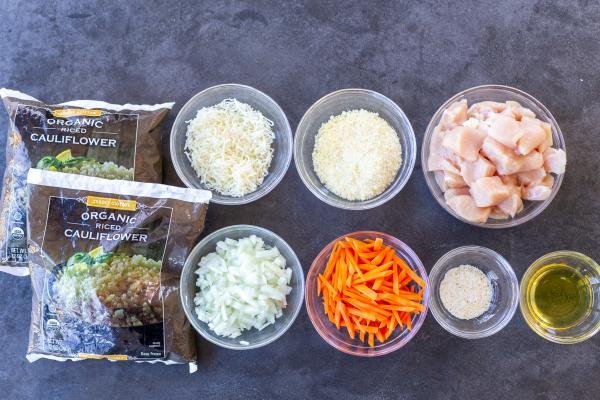 ingredients Creamy Cauliflower Rice with Chicken