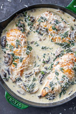 Pan with Creamy Chicken Breast.