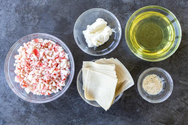 Ingredients for Crab Puffs