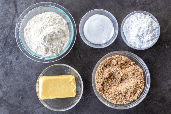 Ingredients for Crescent cookies