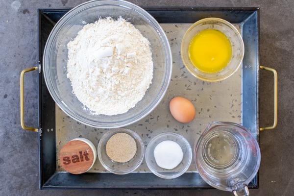 Focaccia ingredients