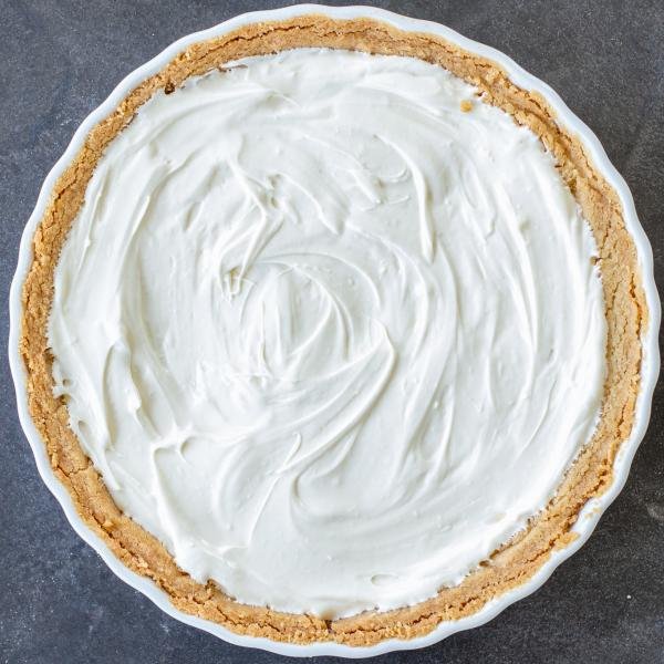 cream cheese filled in a pie crust