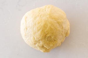 Pasta dough shaped into a ball