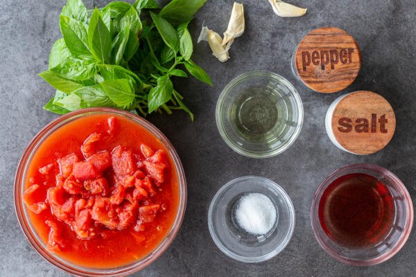 Ingredients for Marinara Sauce