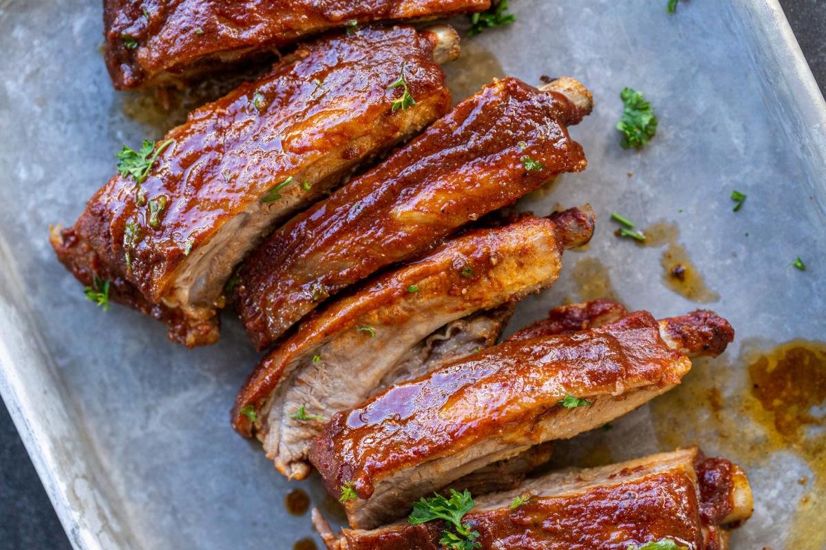 Easy Oven Baked BBQ Pork Ribs - Momsdish