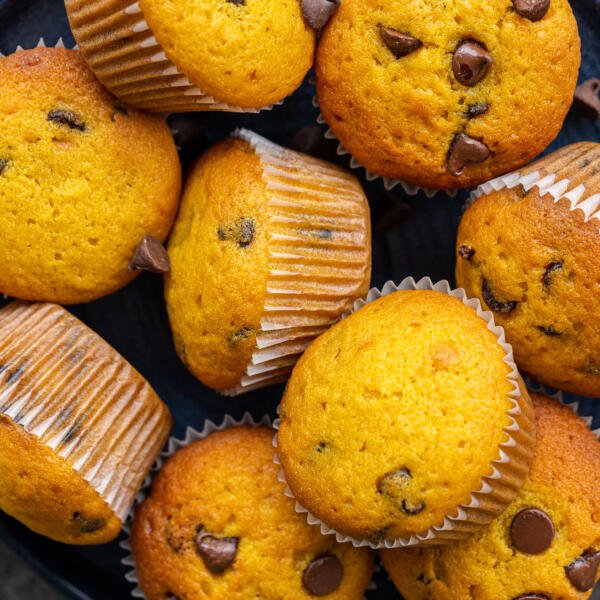 pumpkin muffins on a plate