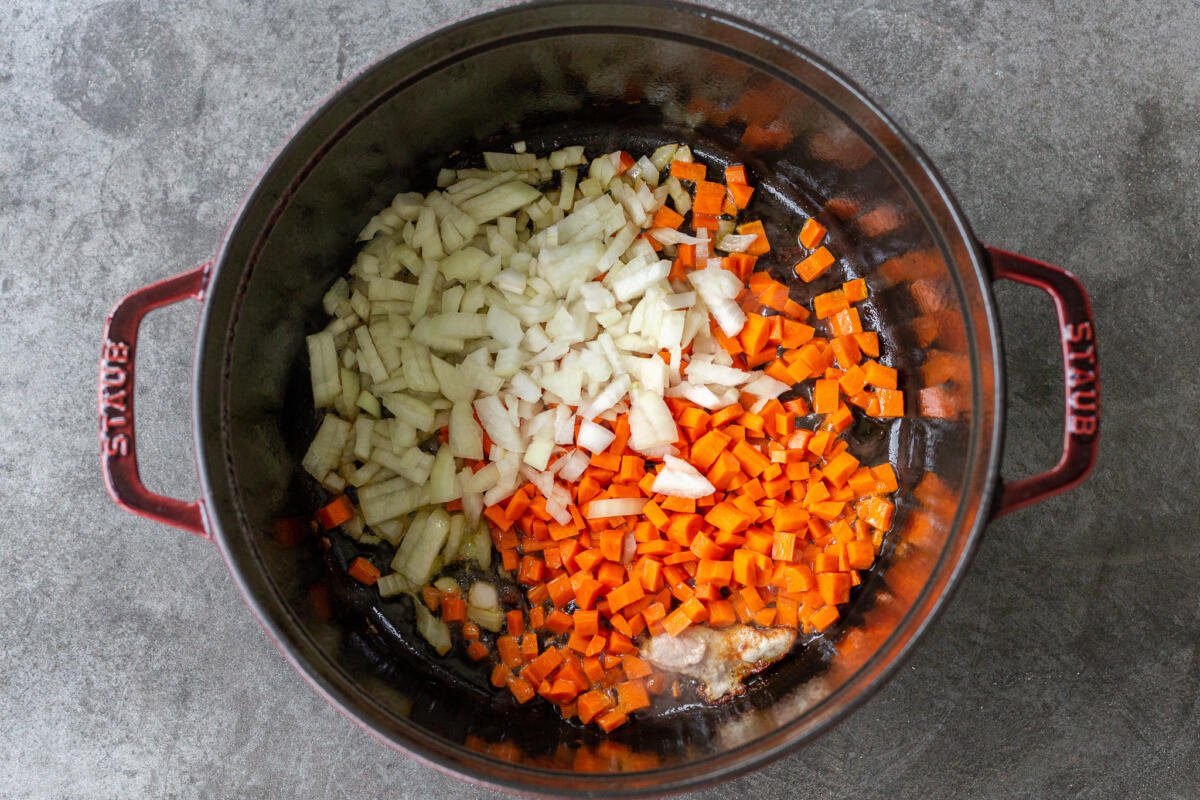 Split Pea and Lentil Soup with Pork Chops Momsdish