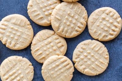 Peanut Butter cookies on a tray