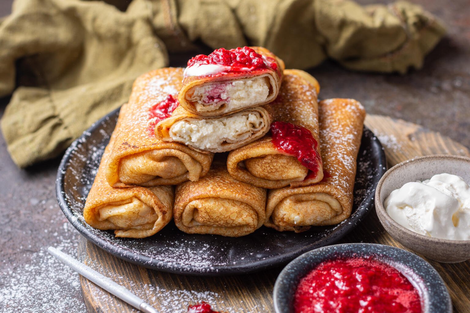 Sweet Cheese Blintzes Recipe (Filled Crepe) Momsdish