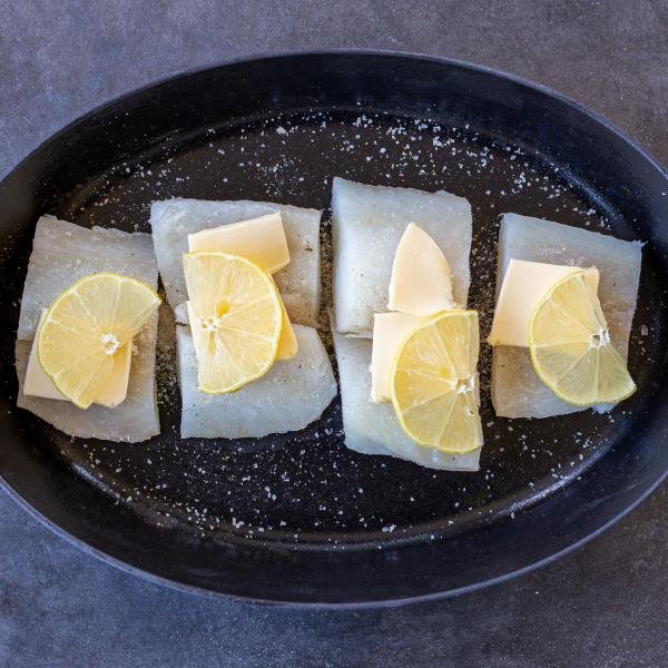 Cod with butter and lemon