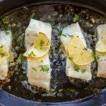 Baked Cod in a pan