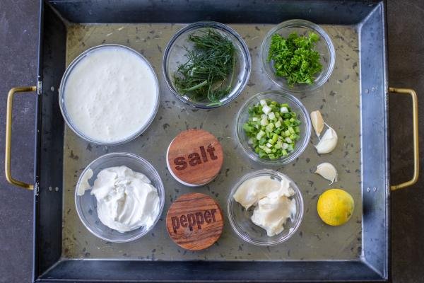 Ingredients for ranch dressing