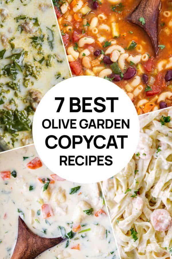 A picture of 4 olive garden copycat recipes