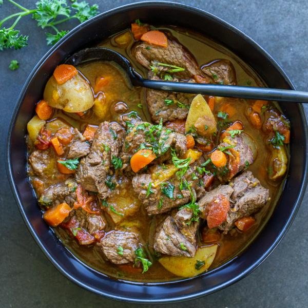 A bowl of shurpa soup.