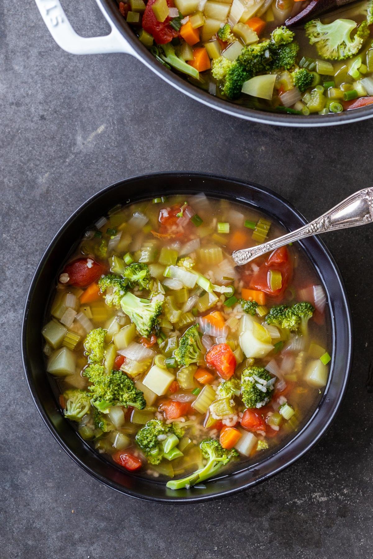 Crazy Easy Vegetable Soup - Momsdish