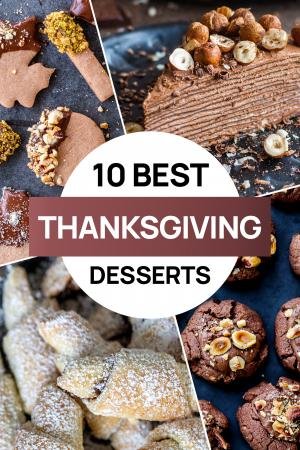 4 pictures of thanksgiving desserts