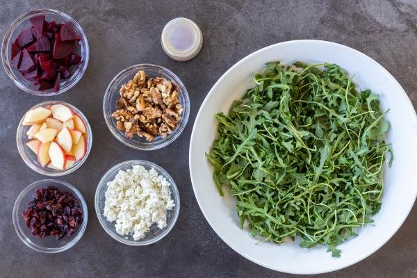 Ingredients for Arugula salad