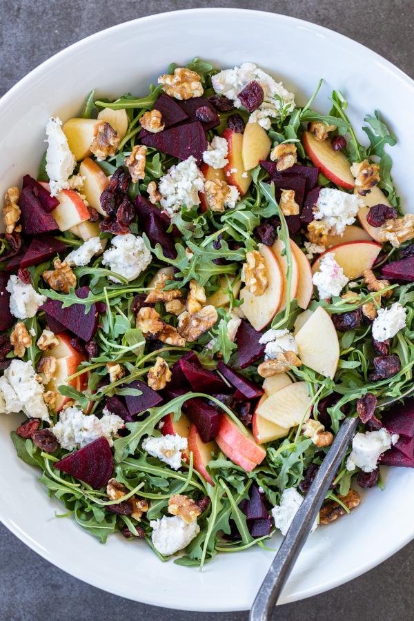 Beet and Goat Cheese Arugula Salad Recipe