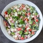 Broccoli Crab Salad in a bowl