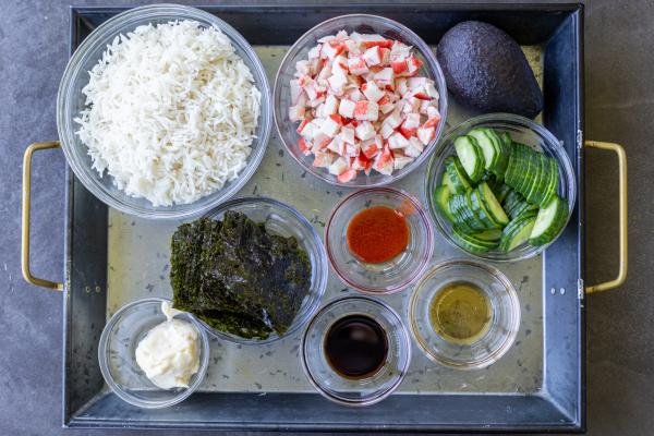 California Sushi bowl ingredients