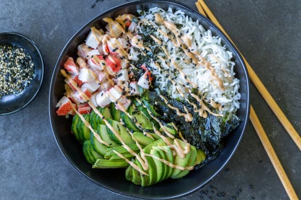 10-Minute California Sushi Bowl (Super Fresh) - Momsdish