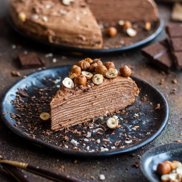 Nutella Crepe Cake Recipe Story Poster Image