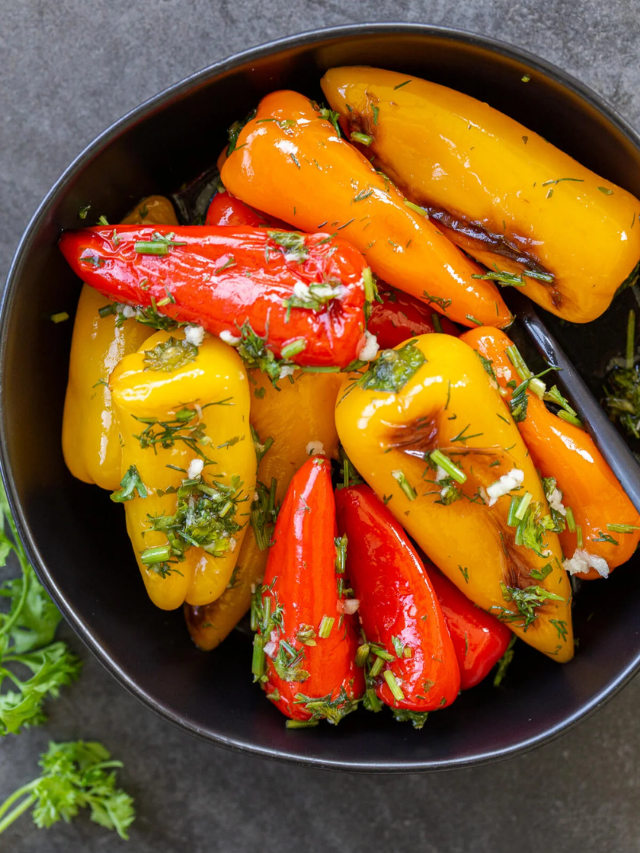 Quick Pickled Sweet Mini Bell Peppers Story Momsdish