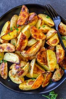 Ranch Roasted Potatoes on a plate
