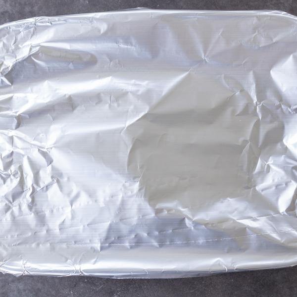 Covered Cabbage in a baking pan