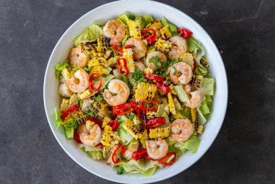 Shrimp Salad with Lettuce (Simple & Fancy) - Momsdish