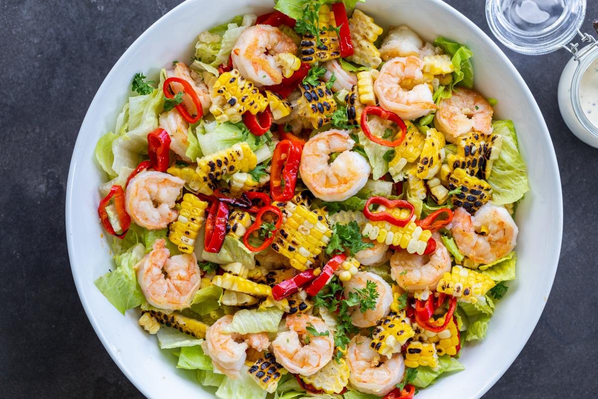 Shrimp Salad with Lettuce (Simple & Fancy) - Momsdish